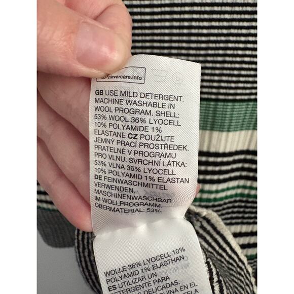 & Other Stories Collared Wool Blend Striped Sweater - Picture 6 of 6